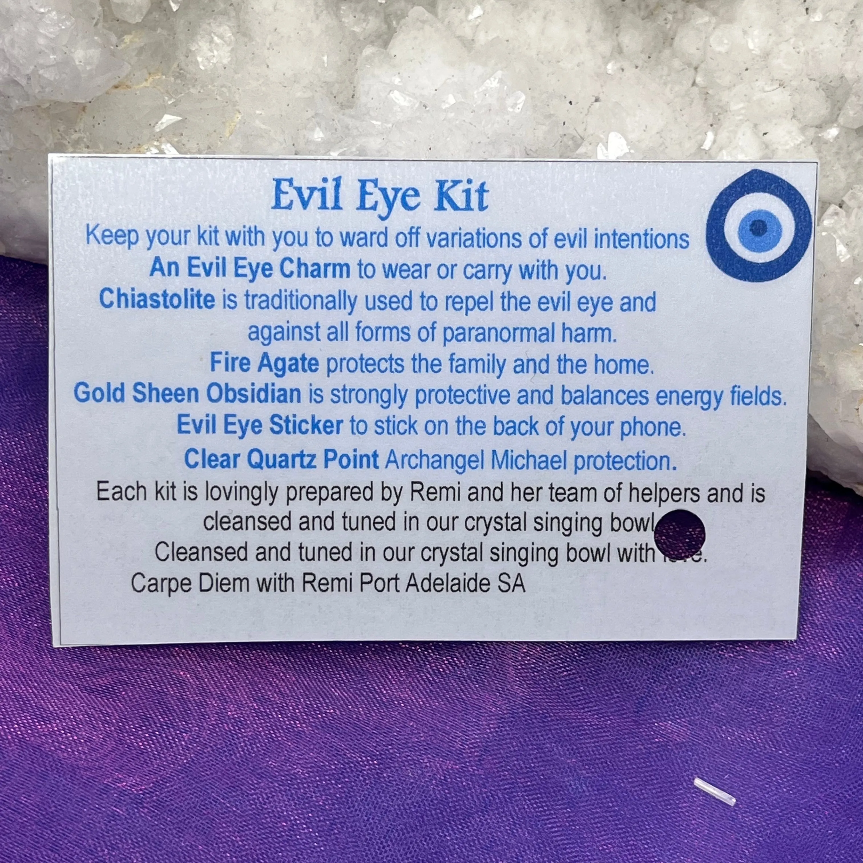 Evil Eye Crystal Kit