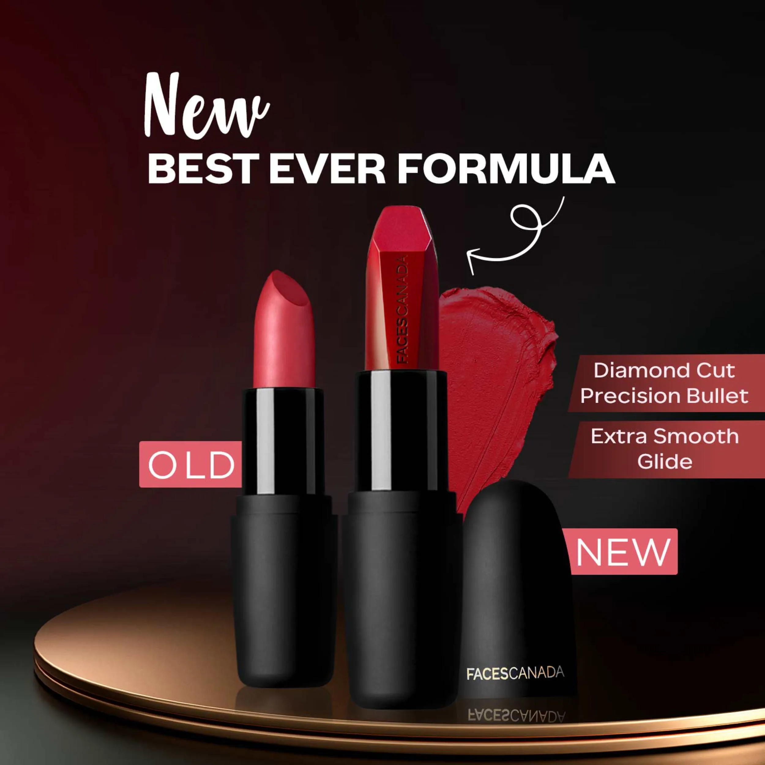 Faces Canada Weightless Matte Lipstick |Jojoba and Almond Oil enriched| Highly pigmented | Smooth One Stroke Weightless Color | Keeps Lips Moisturized | Shade - Red Cider 4g