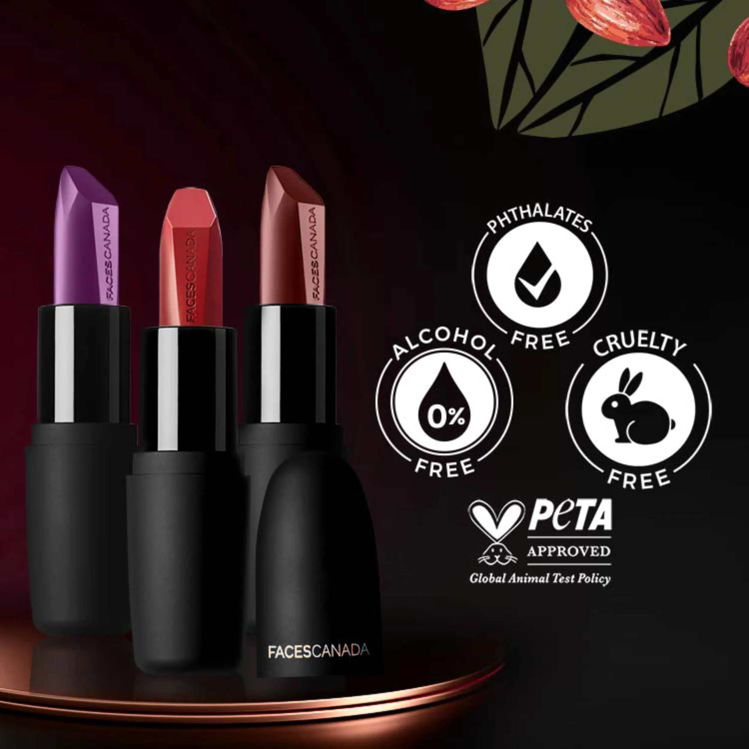 Faces Canada Weightless Matte Lipstick |Jojoba and Almond Oil enriched| Highly pigmented | Smooth One Stroke Weightless Color | Keeps Lips Moisturized | Shade - Red Cider 4g